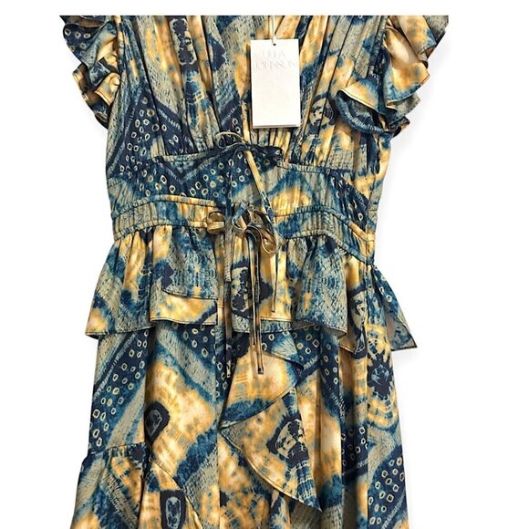 Ulla Johnson Avia Dress,  Silk, 0, NWT blue yellow - Picture 15 of 16